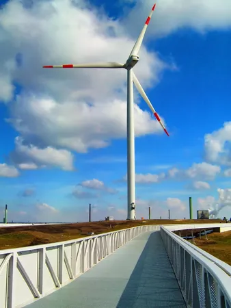 Éolienne à Charrat